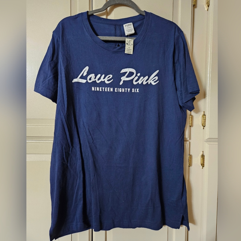 PINK Victoria's Secret Deep Blue Tee